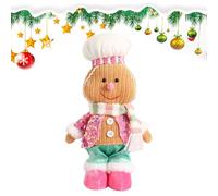 HohuzSruk Gingerbread Man Plush Toys | Holiday Plush Stuffed Animals | Holiday Seasonal Decor Huggable Doll for Friends Toddler Boys Teens Kids Children Family