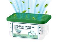 HohuzSruk Multi Functional Air Magics Box 13x10x7cm ABS Air Purification Dust Removal Magics Box, Multi-functional Airs Magicbox Cleaner, Automatic Dust Collection Airs Purifier Indoor Freshener