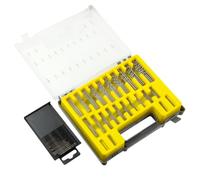 HOHXEN 150 Pcs Micro Twist Drill Bits Set with Box, High-Speed Steel Straight Shank Woodworking Drill Tools for Jewelry, Wood, Plastic, Rubber, Model - (0.4mm - 3.2mm)