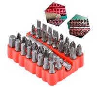 HOHXEN 33 Piece Screwdriver Bit Set Tamper Proof Security Screw Hex Bit Head Set with Magnetic Extension Bit Holder, 1/4" Metric Screwdriver Kit, Electric Drill Tool Accessories - Red Box