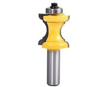 HOHXEN Bullnose Bead Column Face Molding Router Bit, 1/2 Inch Shank Concave Nose Line cutter Flower Line Handrail Line Cutter Carving Machine Woodworking Tools Curved Cutter Door Edge Line Cutter