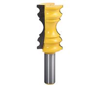 HOHXEN Crown Molding Router Bit, 1/2 Inch Shank Crown Line Cutter Woodworking Waistline Cutter Handrail Cutter Carving Router Bit