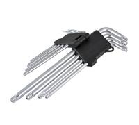 HOHXEN L-Type Star Wrench Set - 9 Pcs, Metric Long Arm L-Shaped Spanner with Visible Coding, for Removing Screws, Bike Motorcycle Repair Furniture Assembly Household DIY