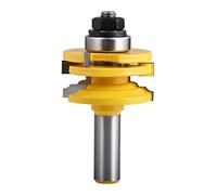 HOHXEN Reversible Router Bit, 1/2"(12.7mm) Shank Woodworking Milling Cutter for Electric Trimmer, Engraving and Milling Machine, CNC Engraving Machine, CNC Machining Centers and Other Machine Tools