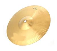HOHXFYP 10 Splash Cymbal for Drum Set, Traditional Medium Brass Splash, Golden Practice Drum Cymbal for Professional and Amateur Musicians,Student, Drummer