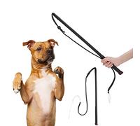 HOHXFYP 2Pcs/Set Dog Whip,Sturdy and Durable Faux Cow Leather Small Whip with Handle,95cm Dog Stirring Whip,for Schutzhund,German Shepherd,and Others Dogs