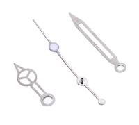 HOHXFYP Luminous Watch Hands, 3 Pins Hour Minute Second Watch Pointer, Metal Three Pin Replacement Repair Parts for 3135 Movement Modification Kits (116900)