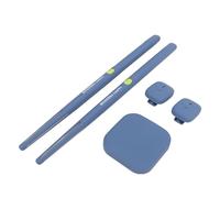 HOHXFYP Virtual Air Drum Set, 3D Motion Sensing Electric Air Drum Sticks Kit with Drumsticks, Foot Pedals, and Voice Frequency Converter for Beginners,Adults (900mAh)
