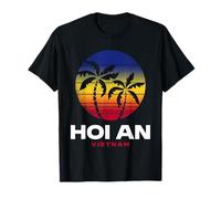 Hoi an Vietnam Beach Palm Tree Retro 80s Style T-Shirt