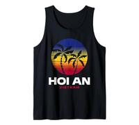 Hoi an Vietnam Beach Palm Tree Retro 80s Style Tank Top