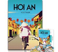 Hoi An Vietnam Poster Jigsaw Puzzles for Teenagers 1000 Piece,Educational Games Wall Decoration Unique Birthday And Xmas Gifts 50x75cm