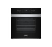 HOI78PT1SXUK Built-In Single Electric Pyrolytic Oven 73L Stainless Steel, Touch Controls, ActiveMultiflow Fan Cooking, Hydrolytic Diamond Clean, Telescopic Shelf, LED Display