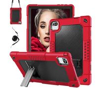 Hoibon Case for MB1001 Tablet 10.1,Kids Friendly Shockproof Case for Baken B10-2022/JUNINKE 10 inch/Volentex M10/Urao URa10031/Freeski Fsk10018/Okaysea/Velorim/CZZ/ZZB 10 inch Tablet (RedBlack)