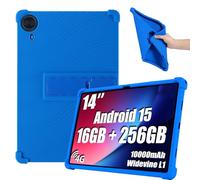 Hoibon for Callsky-Tab Ctab 14 Tablet 14 inch Case,for Urao G140L Tablet Case,Soft Silicone Shockproof Kids Friendly with Kickstand Protective Cover for Urao 14 inch Tablet (Blue)