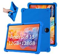 Hoibon for TUOHAITIME Android 14 Tablet 2025 Tablet Case,Soft Silicone Shockproof Kids with Kickstand Case for WXUNJA C5-PTB-LAN/C5-PTB-HEI/COLORROOM C5/HUOATIME MQ-C5-PT Tablet (Blue)