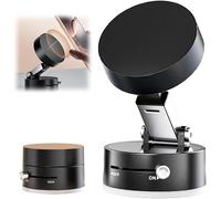 HOIDOKLY 2025 New Vacuum Magnetic Suction Phone Holder, Upgraded Magnetic Suction Phone Mount, Foldable and Retractable Double-Sided Magnetic Phone Holder for All Phones (Black)