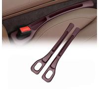HOIDOKLY 2025 Upgraded Car Seat Gap Organiser Storage Box, Universal Space Saving Car Organiser, Pack of 2 Sturdy Car Seat Gap Filler for Storage Mobile Phone, Keys, Small Items (Brown)