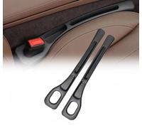 HOIDOKLY 2025 Upgraded Car Seat Gap Organiser Storage Box, Universal Space Saving Car Organiser, Pack of 2 Sturdy Car Seat Gap Filler for Storage, Mobile Phone, Keys, Small Items (Black)