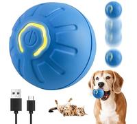 HOIDOKLY Interactive Dog Toys, 2025 New Pet Jumping Ball Dog Toys with Smart Wake-up Feature, Rechargeable Obstacle-avoiding Active Rolling for Energetic Play, Automatic Ball Toys for Dogs (Blue)