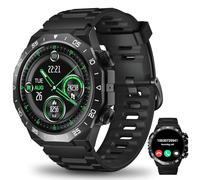 HOIFA Smart Watch for Men, Smart Watches Compatible Android iOS Phone, Smartwatch with Heart Rate SpO2 Pressure Sleep Monitor, IP68 Waterproof Tactical Fitness Watch/Green 2025