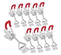 HOIGON 10 Pack 550 lbs Adjustable Toggle Latch Clamp 4002,Hand Tool Quick Release Toggle Latch Hasp Clamp with Lock Hole for Door Box Case Trash Can Lid