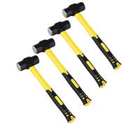 HOIGON 4 Pack 2 Lb Sledge Hammer, 14 Inch Pro-grade Sledge Hammer Tool with Fiberglass Handle, Stoning Club Hammer for Carpentry, Construction, Mechanic Work