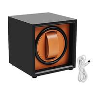 HOIIME Automatic Watch Winder Storage Case for Watches with Automatic Winding Carbon Fiber Single Watch Winder Watch Case with Quiet Motor, Battery Operated or AC Adapter, Sports