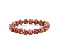 Hoijyun 3mm Elastic Bead Rings for Women & Men-Adjustable Stretch Stone Ring Stackable Spiritual Jewelry (Sizes 6-8), Metal, No Gemstone