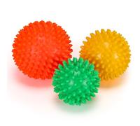 Hoikwo 3Pcs Spiky Massage Ball - 6.5cm,7.5cm,8.5cm - Trigger Point Massage Ball for Myofascial Release,Muscle Recovery,Deep Tissue Therapy, for Back,Feet,Legs