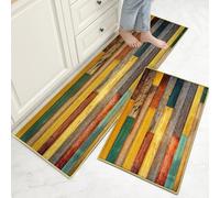 Hoimlm Kitchen Mat Sets Non slip Washable, 2 Pcs Kitchen Rugs and Mats, Anti Fatigue Kitchen Rug Sets for Home Decoration Office Standing Desk (Style M, 40x60+40x120cm)