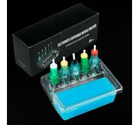 HOINCO 20PCS Tattoo Cartridge Cup Holder,Rectangle Transparent Plastic Cartridge Tattoo One Piece Needle Placement Rack Cleaning Cup Supplies.