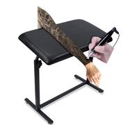 HOINCO Tattoo Arm Rest StandOversized Thickened Soft Pad,Adjustable Height Rotation 340° Table Beauty Stand Tattoo Equipment.（Black）