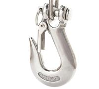 Hoist Cargo Hooks,Heavy Duty Rigging Hook,Heavy Duty Stainless Steel 304 Hoist Cargo Lifting Chain Claw Hook With Latch(2000lbs)