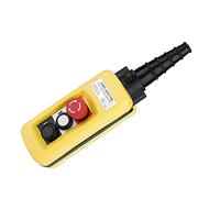 Hoist Crane Pendant Switch Control ABS Plastic Emergency Stop Button Easy One,Hand with Hoist Switch Control for Push Button Switch Lifting Controller