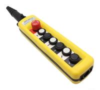 Hoist Crane Push Button Switch, 500V 5A Rainproof Crane Pendant Control Station Up Down Hoist Push Button Switch With prominent Stop(XAC-A6713)