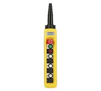 Hoist Crane Push Button Switch Lifting Pendant Controller Crane Pendant Control Station UP Down Hoist Push Button Switch with Emergency Stop