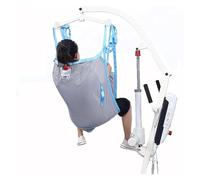 Hoist for Lifting Elderly，Deluxe Padded Toileting Patient Lift Sling with Head Support, Divided Leg Shower Sling for Patient Lifts, Heavy Duty Transfer Sling(L)