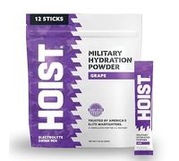 Hoist Premium Hydration Hoist Military Hydration Powder Sticks - 12 Stick Packs -28g Per Stick - Electrolyte Powder - Hydration Mix (Grape), 12 Count (Pack of 1)