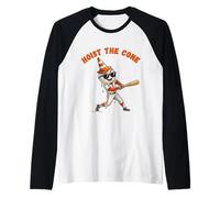 Hoist The Cone Funny Baseball Drip Hoist The Cone Meme Raglan Baseball Tee