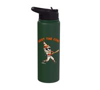 Hoist The Cone Funny Baseball Drip Hoist The Cone Meme Stainless Steel Insulated Water Bottle