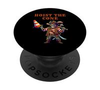 Hoist The Cone Funny Pirate Skeleton Hoist The Cone Meme PopSockets Adhesive PopGrip