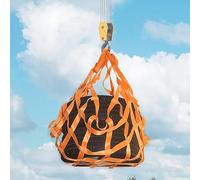 Hoisting Lifting Nets,5ft Cargo Net, Heavy Duty Safety Net for Loading & Unloading, Climbing & Hoisting Polyester Sling Net, Supports 300kg/661lbs - Durable Cargo Hanging Solution