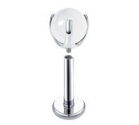 Hoisy 16 Gauge G23 Titanium Nose Rings Studs for Women 1.2x10x4mm, Round Ball, Silver White Nose Ring Women