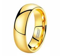 Hoisy Couples Personalized Tungsten Wedding Ring, 2MM/4MM/6MM/8MM Polished Round Engagement Rings Silver for Men