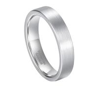 Hoisy Women and Men Custom Engraved Tungsten Ring, 3MM/5MM Matte Round Engagement Ring Rose Gold for Men