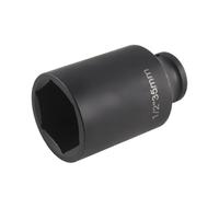 Hoite 1/2" Drive Deep Impact Socket, 35mm Metric Socket, Axle Nut CR-MO 6 Point for Easy Removal Of Axle Shaft Nuts