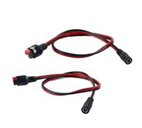 Hoite 14AWG DC 5.5x2.1mm Power Plug Extension Cable Connecting Solar Panels Generators Backup Batteries 60cm with Anderson Connector