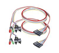 Hoite 2 Pack Desktop Computer Case Motherboard On/Off/HDD Switch Cord PC Power Button SW Cable ATX Case Front Bezel Wire