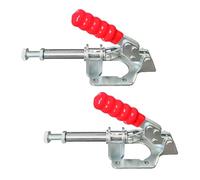 Hoite 2-Pack GH-302-F/FM Heavy-Duty Toggle Clamps - 35mm Hole Distance, Vertical Quick-Release for Welding, Woodworking & Machinery