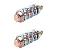 Hoite 2 Pcs Exhaust Bolt and Spring, Carbon Steel Exhaust System Flange Pipe Manifold Screws with Nuts Repair Kit Universal for Cars Trucks SUV